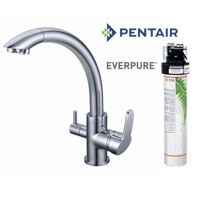 3-in-1 Faucet (Short Type) + Everpure H-104 Lead Removal Filter