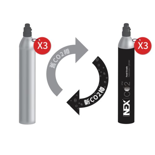 【舊樽換新】NEX 425g CO2 二氧化碳氣樽3支換3支